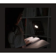 Baseus mini LED lempa su spaustuku, pilka (DGRAD-0G)