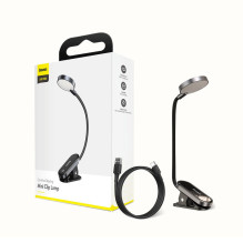 Baseus mini LED lempa su spaustuku, pilka (DGRAD-0G)