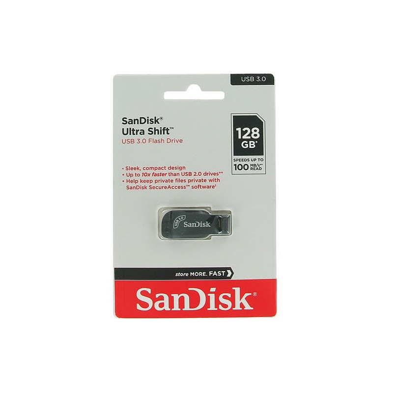 Atmintinė SanDisk Ultra Shift 128GB USB 3.0