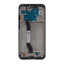 Ekranas Xiaomi Redmi Note 8 / Note 8 2021 su lietimui jautriu stikliuku ir rėmeliu Black originalus (service pack)