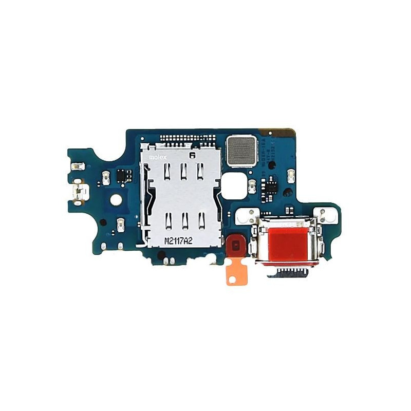 Lanksčioji jungtis Samsung S906 S22 Plus su įkrovimo kontaktu, mikrofonu, SIM lizdu originali (used Grade A)