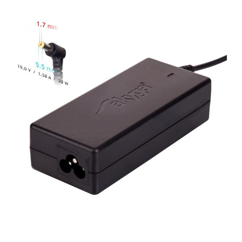 Charger for laptop Akyga AK-ND-21 (19V / 1.58A 30W 5.5 x 1.7mm) ACER 1.2m