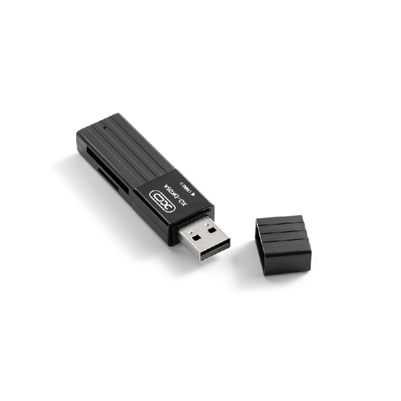 Kortelių skaitytuvas XO (DK05A) (microSD, USB 2.0) juodas