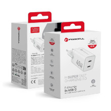 Charger Forcell (VT-36B) (2xUSB-C 3A 45W) white