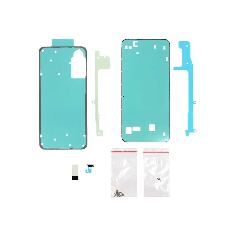 Lipdukų komplektas ekranui ir galiniam dangteliui Samsung A566 A56 5G originalus (service pack)