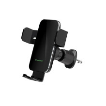 Wireless car charger+holder Wozinsky (WEDZ-3Y8S) (QI 15W) for using on ventilation grille black