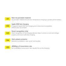 3in1 USB - mikro USB / Lightning / USB C 3.5A 1.2m kabelis Baseus StarSpeed - juodas