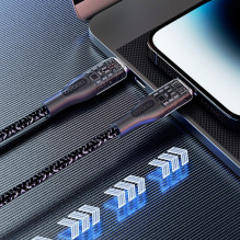 Dudao L22C USB-C - USB-C laidas 120W 1m - pilkas