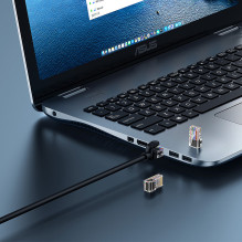 Baseus High Speed Cat 5 RJ-45 1000Mb/s Ethernet kabelis 8m apvalus - juodas