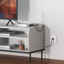 Baseus High Speed Cat 5 RJ-45 1000Mb/s Ethernet kabelis 8m apvalus - juodas