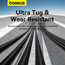 Baseus High Speed Cat 5 RJ-45 1000Mb / s Ethernet cable 8m round - black