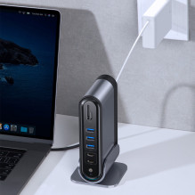 RETURNED ITEM Baseus multifunctional HUB 3x USB 3.2 Gen 1 / 2x USB 2.0 / 2x USB Type C / SD and micro SD card reader / A