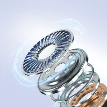 „Tronsmart Soundfii R4“ belaidės „Bluetooth 5.3 ENC“ ausinės – baltos