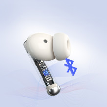 „Tronsmart Soundfii R4“ belaidės „Bluetooth 5.3 ENC“ ausinės – baltos