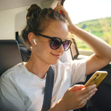 „Tronsmart Soundfii R4“ belaidės „Bluetooth 5.3 ENC“ ausinės – baltos