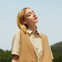 „Tronsmart Soundfii R4“ belaidės „Bluetooth 5.3 ENC“ ausinės – baltos