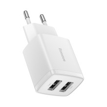RETURNED ITEM Baseus Compact charger 2x USB 10.5W white (CCXJ010202) RETURNED ITEM Baseus Compact charger 2x USB 10.5W white (CCXJ010202)