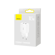 RETURNED ITEM Baseus Compact charger 2x USB 10.5W white (CCXJ010202) RETURNED ITEM Baseus Compact charger 2x USB 10.5W white (CCXJ010202)