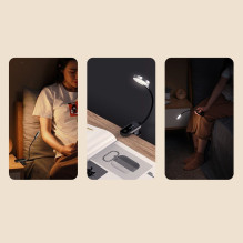 Baseus mini lamp LED lamp with clip gray (DGRAD-0G)