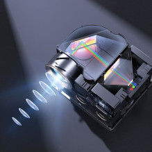 Yaber U12 LCD FullHD 1080p Multimedia Projector with Stereo Speakers - Black