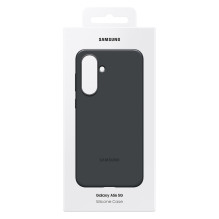 Samsung silikoninis dėklas EF-PA566CBEGWW, skirtas Samsung Galaxy A56 5G - juodas