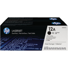 OEM kasetė HP No.12A Black (Q2612AD) dual pack