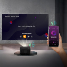 „Yaber K3 Pro LCD FullHD 1080p“ multimedijos projektorius su JBL garsiakalbiais ir žemųjų dažnių garsiakalbiu – juodas