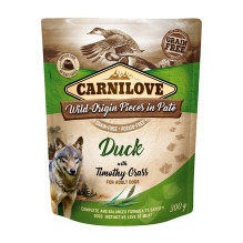 Dog Food - CARNILOVE Duck and Timothy Grass 300g Package