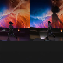 „Yaber K300s“ multimedijos lazerinis RGB „FullHD 1080p“ projektorius su JBL garsiakalbiais – juodas