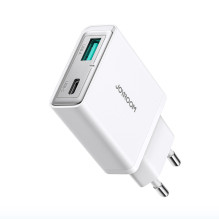 Joyroom JR-TCF14 20 W USB-A USB-C itin plonas sieninis įkroviklis – baltas