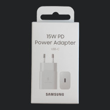 Samsung EP-T1510NWEGEU 15W PD USB-C AFC sieninis įkroviklis – baltas
