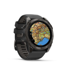 Garmin Fenix 8 3.56 cm (1.4") AMOLED 51 mm Digital 454 x 454 pixels Touchscreen Titanium Wi-Fi GPS (satellite)