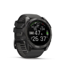 Garmin Fenix 8 3.56 cm (1.4") AMOLED 51 mm Digital 454 x 454 pixels Touchscreen Titanium Wi-Fi GPS (satellite)