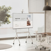 „Maclean“ televizoriaus stovas / vežimėlis, lentyna kamerai, su ratukais, 55–100 pėdų, maks. apkrova 120 kg / 10 kg lent