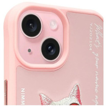 Nimmy Glasses Cool Cat iPhone 15 Case - Pink