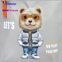 Nimmy Cool&amp;Cute 2.0 Bear Laptop Backpack - Gray