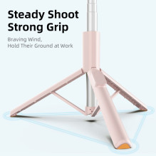 Selfie Stick Tech-Protect L09S with Tripod - Pink