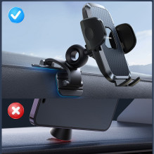 Joyroom JR-ZS259 clamp car holder with three adjustable legs - black