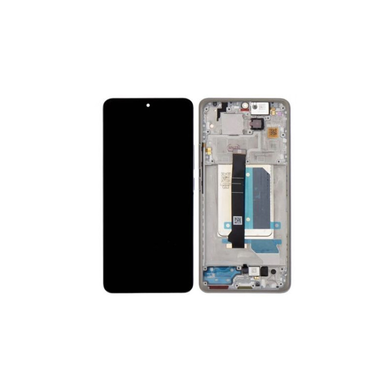 Ekranas Xiaomi Redmi Note 14 Pro+ 5G su lietimui jautriu stikliuku ir rėmeliu Lavender Purple originalus (service pack)