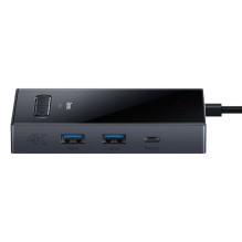 „Baseus PioneerJoy“ 8 viename USB-C šakotuvas, HDMI 4K@60Hz + HDMI 4K@30Hz + DisplayPort 8K@30Hz + VGA + 2 x USB-A 3.0 +