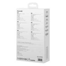 Baseus PioneerJoy 8-in-1 USB-C hub HDMI 4K@60Hz + HDMI 4K@30Hz + DisplayPort 8K@30Hz + VGA + 2 x USB-A 3.0 + 2 x USB-C -