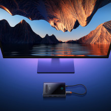 „Baseus PioneerJoy“ 8 viename USB-C šakotuvas, HDMI 4K@60Hz + HDMI 4K@30Hz + DisplayPort 8K@30Hz + VGA + 2 x USB-A 3.0 +