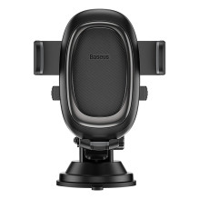 Baseus UltraControl Pro Clamp-on Car Holder with Suction Cup / Hook for Air Vent - Black