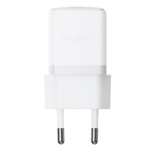 Baseus Palm 1C 20W Wall Charger (with Baseus Mini White USB-C 60W (20V / 3A) 1m Cable) - White