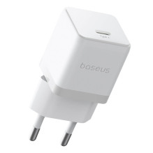 Baseus Palm 1C 20W Wall Charger (with Baseus Mini White USB-C 60W (20V / 3A) 1m Cable) - White