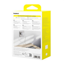Baseus Palm 1C 20W Wall Charger (with Baseus Mini White USB-C 60W (20V / 3A) 1m Cable) - White