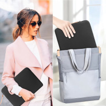 „Tech-Protect“ flisinis nešiojamojo kompiuterio krepšys 13–14 colių – juodas