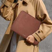 „Tech-Protect“ flisinis nešiojamojo kompiuterio krepšys 13–14 – rudas