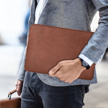 Tech-Protect Fleece Laptop Bag 13-14 - Brown