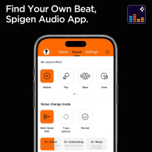„Spigen SA2402 ANC Pro“ belaidės ausinės – juodos